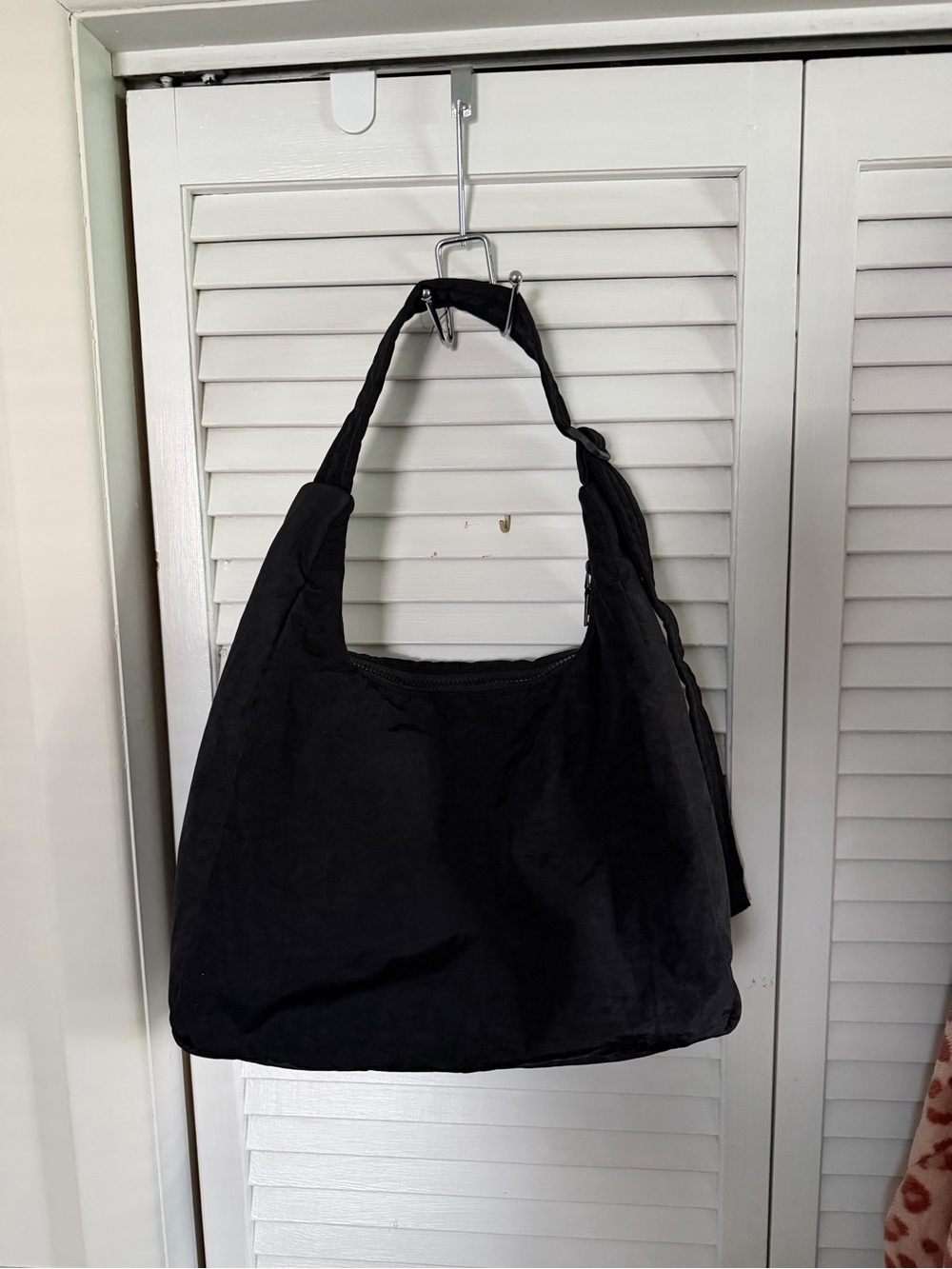 Black Nylon Shoulder Bag
